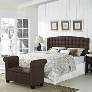 спалня, тапицирани таблата модерен стил кралски размер плат леглото комплекти